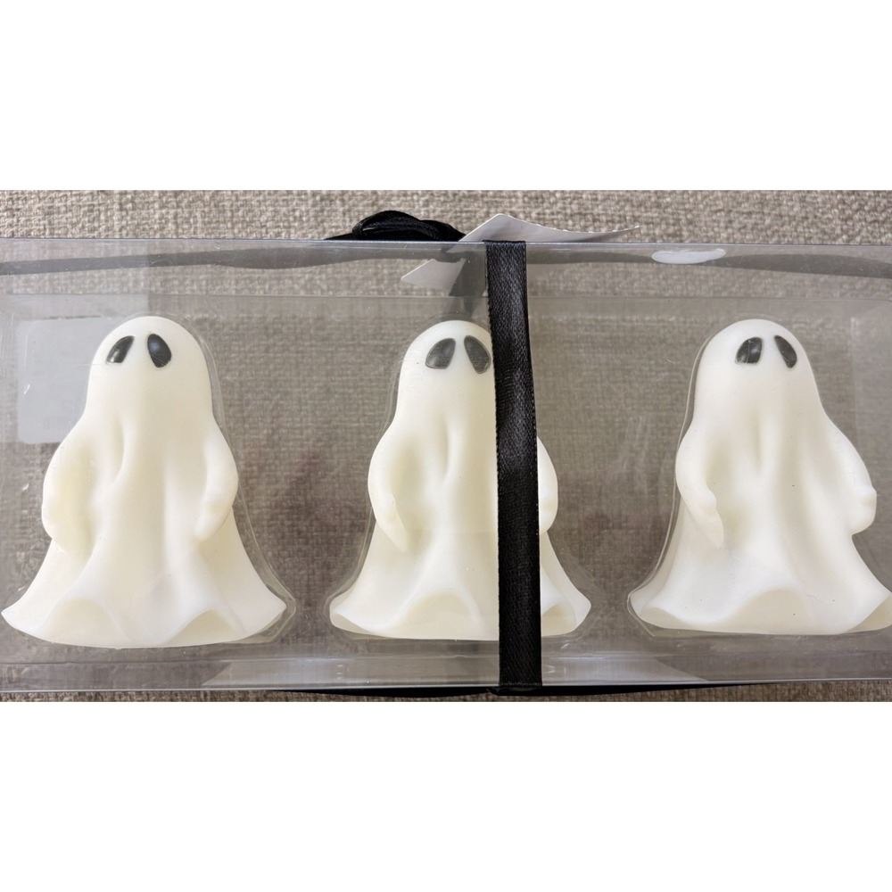 NEW! Set of 3 MIKASA HALLOWEEN LED Light Up Ghosts Gift Set Trick or Treat Decor